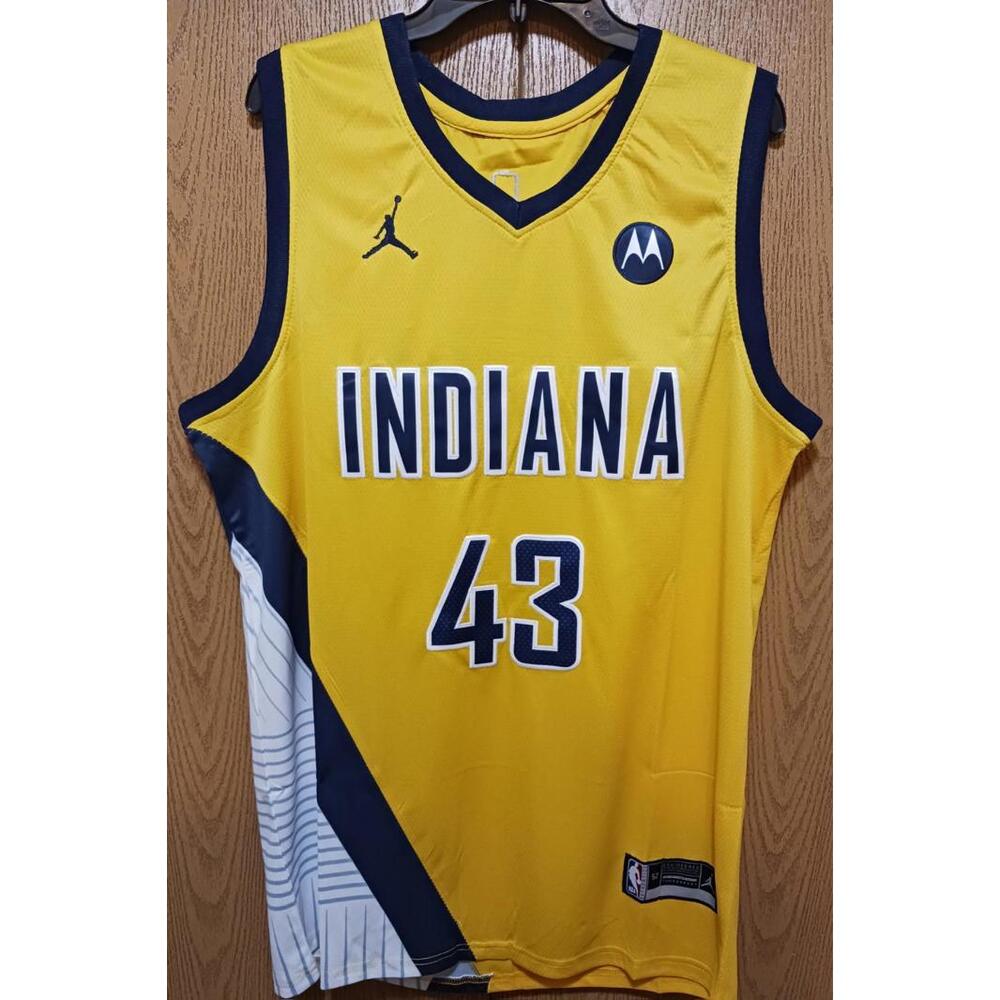 Pascal Siakam-Jordan-Pacers-Jersey-Yellow-Good-Size:XL-$95